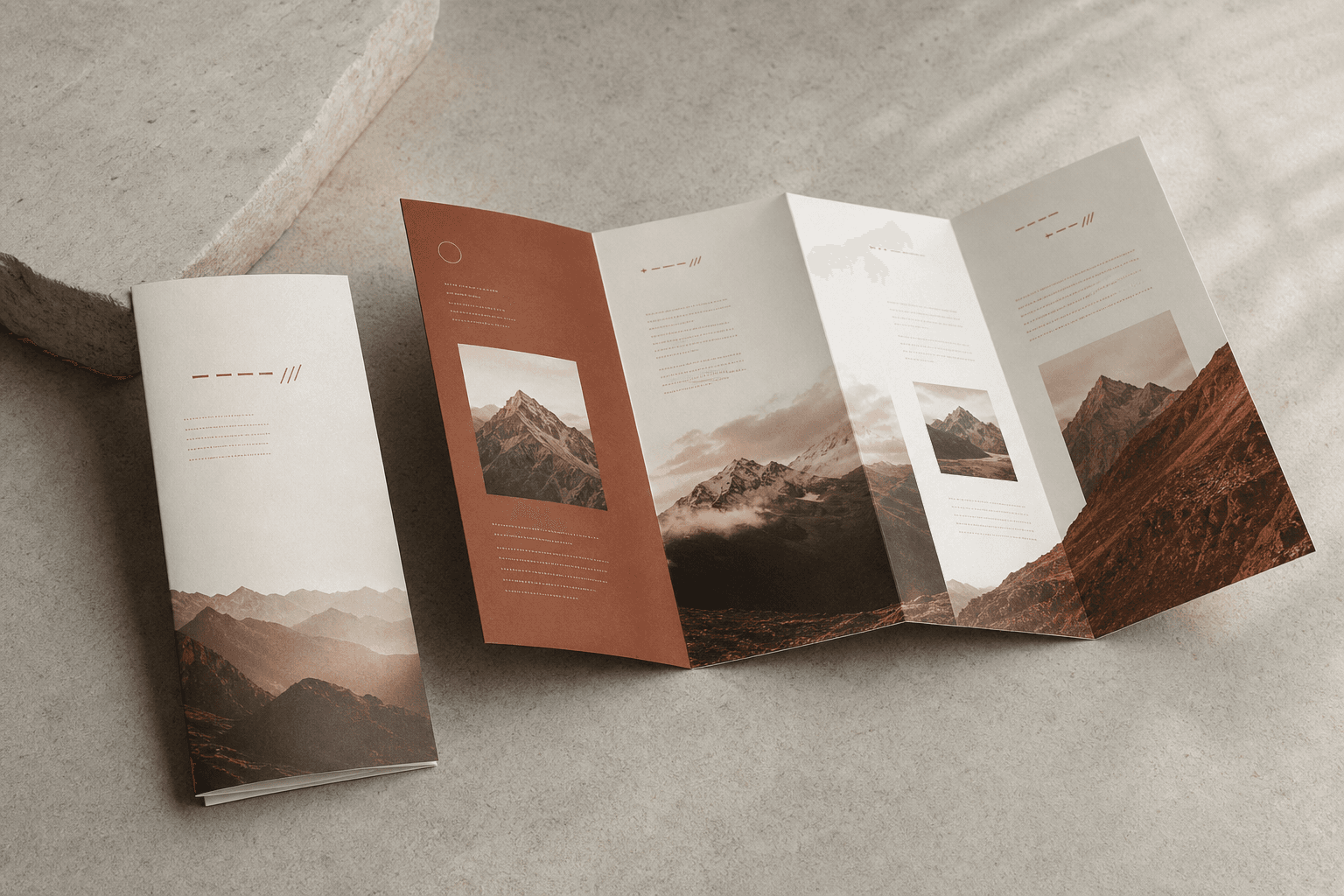 Brochure della struttura — materiali realizzati dallo Studio