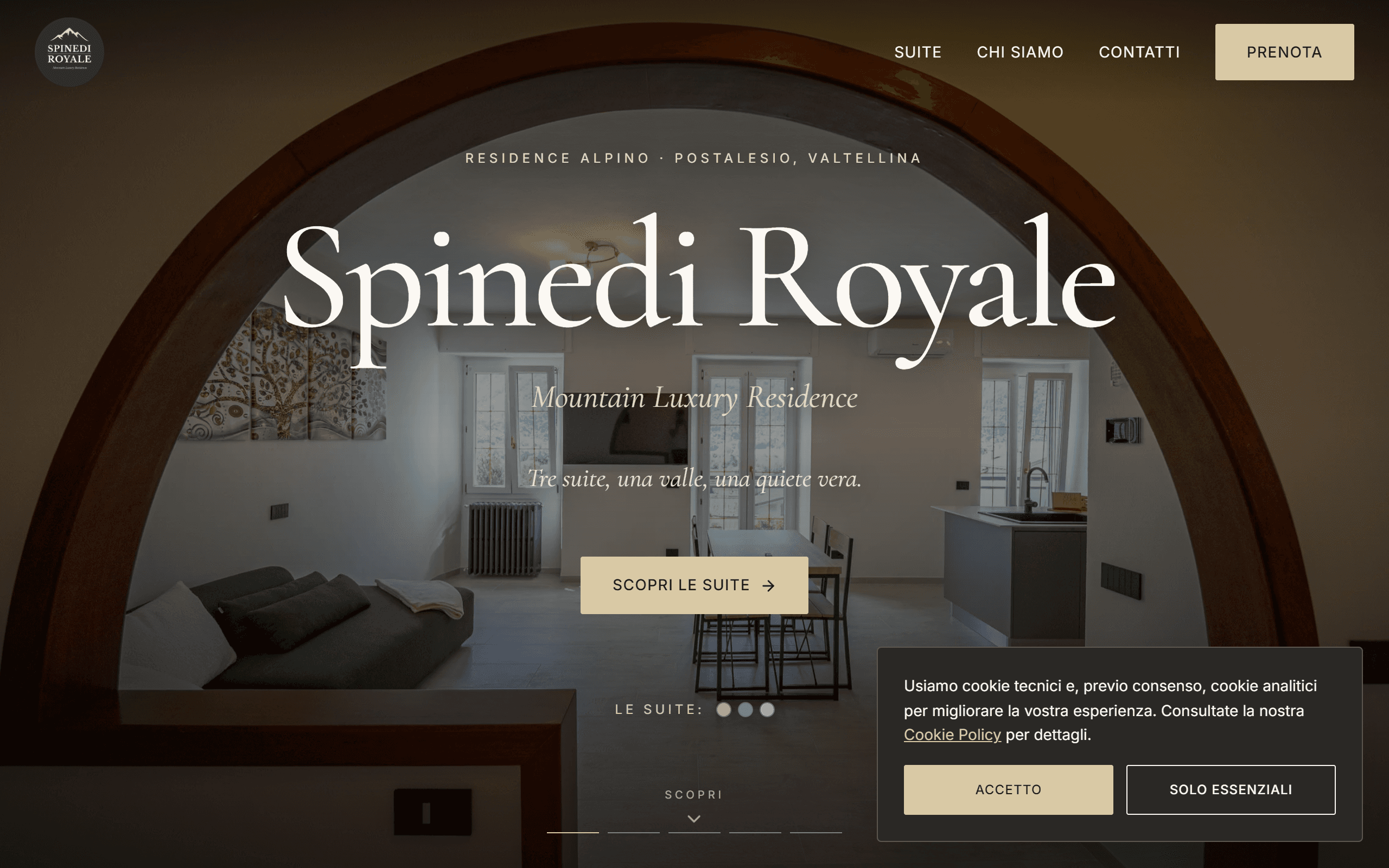 Spinedi Royale — sito con prenotazione diretta realizzato dallo Studio