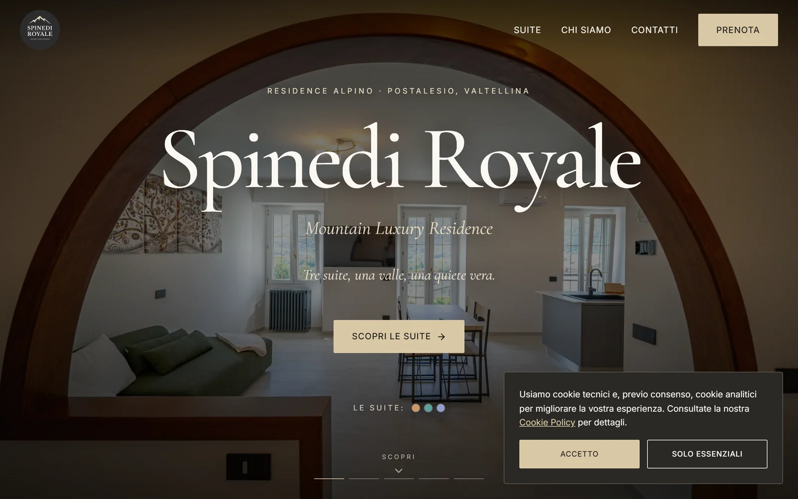 Spinedi Royale, sito con prenotazione diretta realizzato dallo Studio