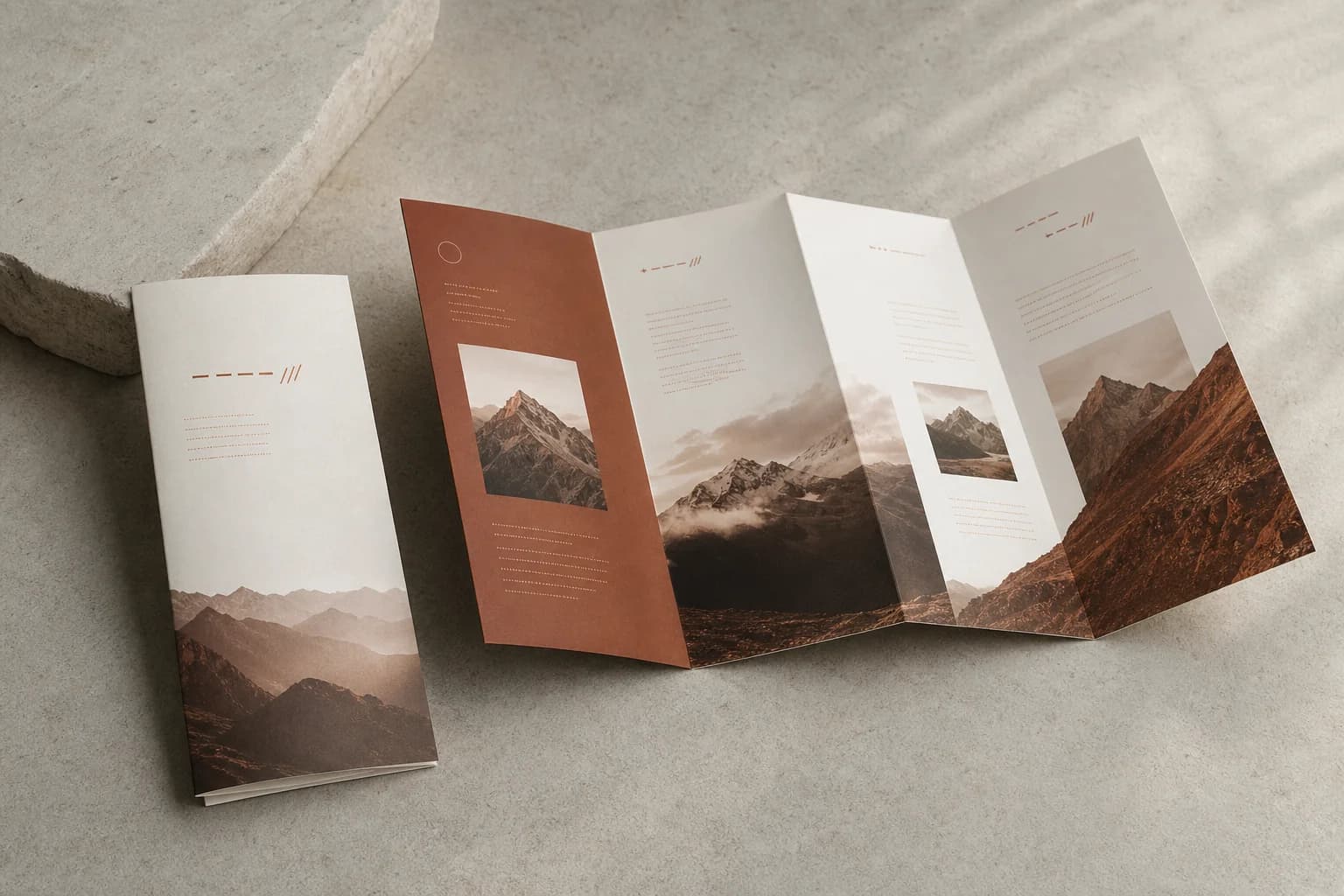 Brochure tri-fold per la struttura ricettiva
