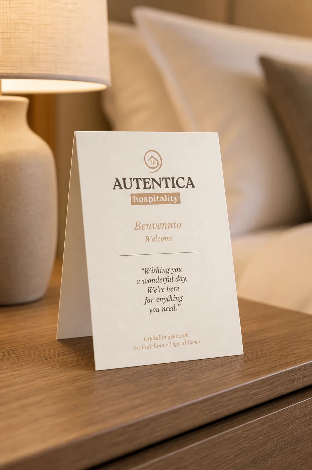 Cavaliere da camera tent-card